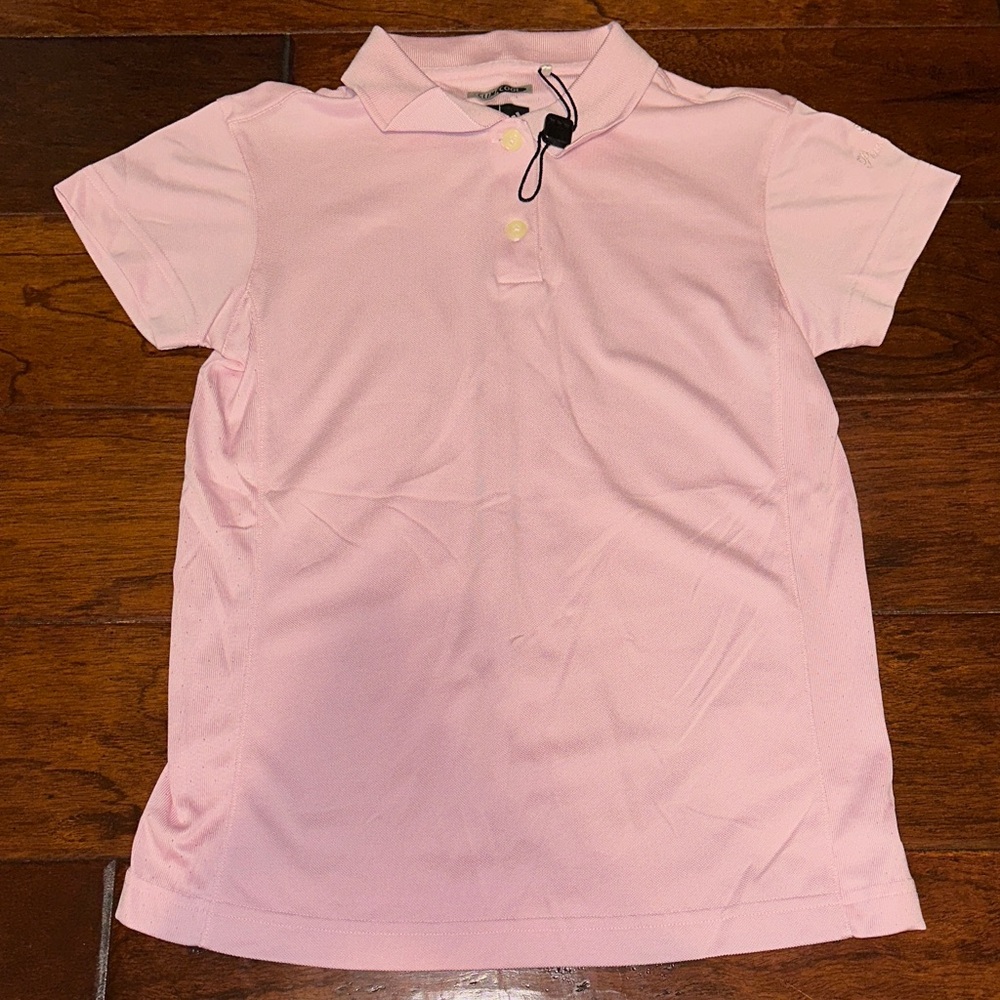 adidas Light Pink Kids Polo Shirt